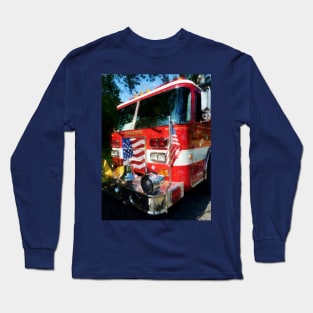 Firemen - Front of Fire Engine Long Sleeve T-Shirt